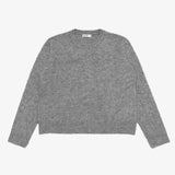 HEATHER GRAY MOHAIR SWEATER