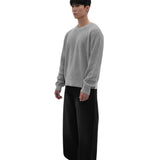 HEATHER GRAY KNIT SWEATER