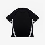 BLACK STATEMENT FOOTBALL T-SHIRT