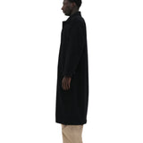 BLACK WOOL CAR COAT
