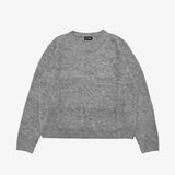 HEATHER GRAY MOHAIR SWEATER