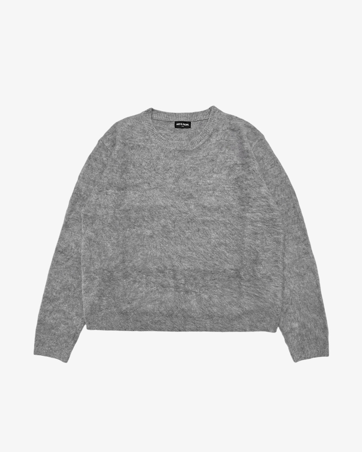 HEATHER GRAY MOHAIR SWEATER – ART-E-FICIAL