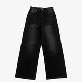 WASHED BLACK DENIM JEANS
