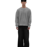 HEATHER GRAY KNIT SWEATER