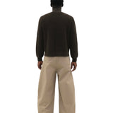 BEIGE PLEATED PANTS