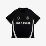 BLACK STATEMENT FOOTBALL T-SHIRT
