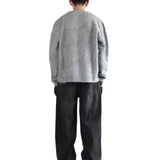 HEATHER GRAY MOHAIR SWEATER