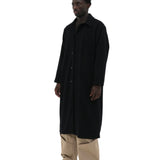 BLACK WOOL CAR COAT