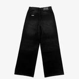 WASHED BLACK DENIM JEANS