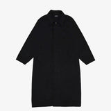 BLACK WOOL CAR COAT