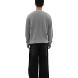 HEATHER GRAY KNIT SWEATER