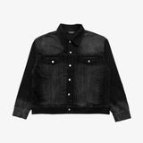 WASHED BLACK DENIM JACKET