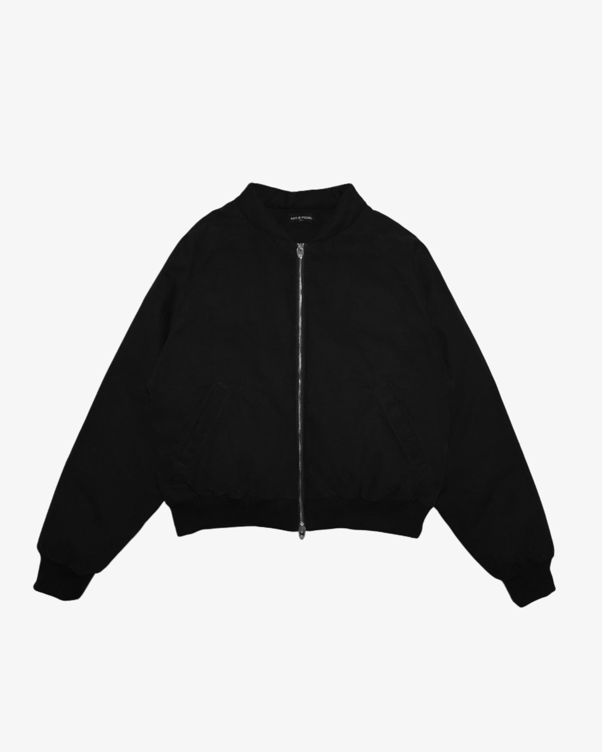 BLACK BOMBER JACKET – ART-E-FICIAL